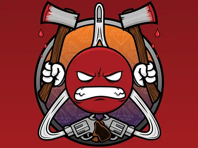 Vudvuzela angry cartoon dubstep red vector vudvuzela