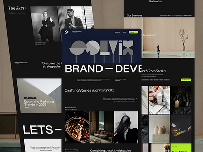 Solvix - Brand Development & Marketing Agency Website agency website design landing page prototyping ui uiux ux web design website website design