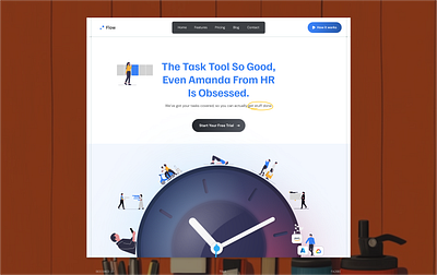 Task Tool landing page design Hero 3d ai animation design hero section illustration landing page logo motion graphics tool ui ux web web design