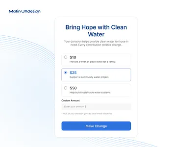 Donation Popup Modal UI daily ui daily ui challenge donation donation popup donation screen price list