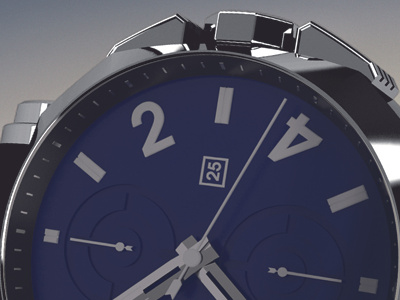 classport 3d watch model watch render