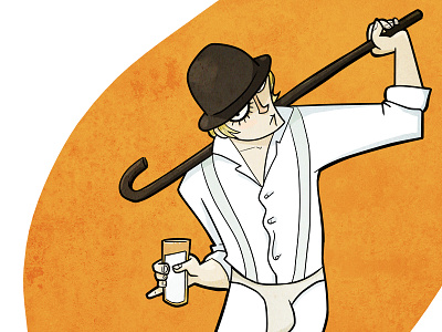 A Clockwork Orange a alexander boy clockwork illustration ilustración orange photoshop