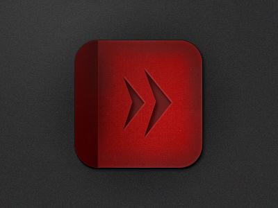 Next Icon arrow color dark next red step