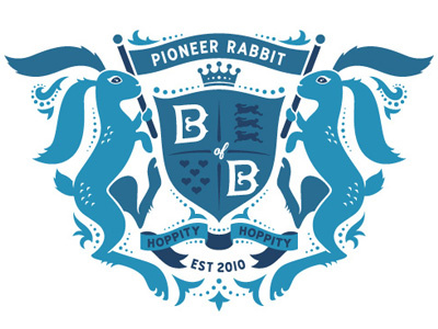 Pioneer Rabbit Royal Crest illustration pioneer rabbit