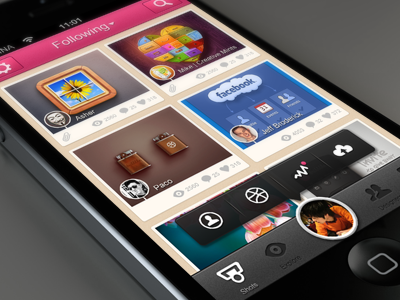 Dribbble App Ui app charhen china dribbble following ios shots ui user