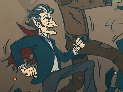 Halloween 2 drawing fear halloween illustration run spooky vampire