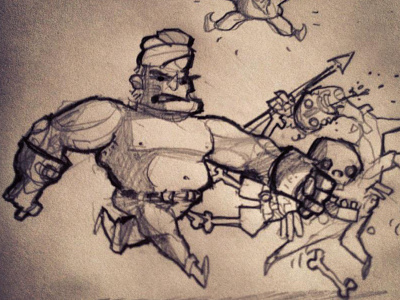 Punch Quest Sketch paper sketch