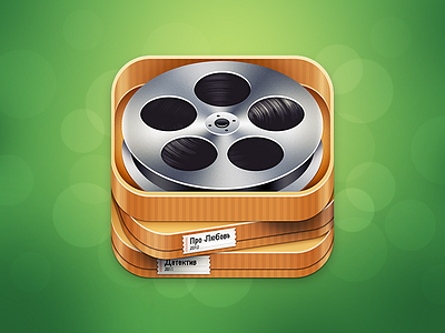 Alternative version of the Filmoteka app icon android app film icon ios movie