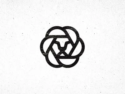 Leo animal blind cube design diaphragm face head hexagon icon illustration leo lion logo mark round semicircle shape tiger