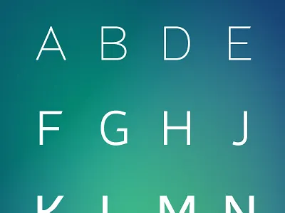 Capitals 2 font gradient sans serif typeface