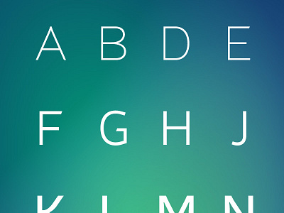 Capitals 2 font gradient sans serif typeface