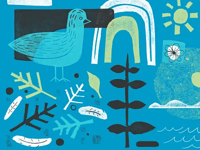 Illustrations for a Cloud service company design illustration