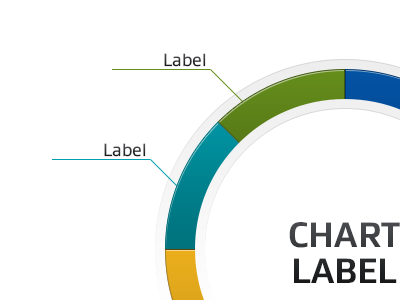 Circular Pie Chart graph infographic pie chart