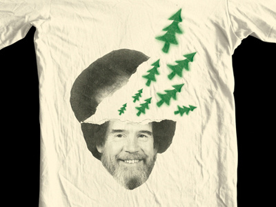 Bob apparel apparel design bob ross graphic design poster shirt t t shirt tv