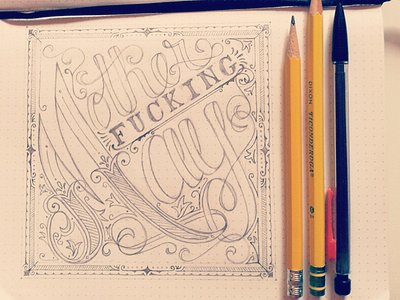 Motherfucking May 12 musketeers calendar custom type hand lettering may sketch typography