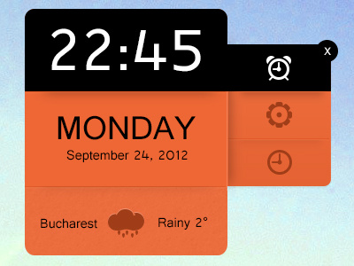 Clock Widget alarm clock cloud iphone weather widget