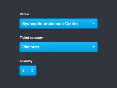 Dropdown dropdown menu select ui venue