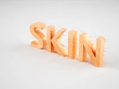 Skin test 3d c4d gross hair hairy skin vray