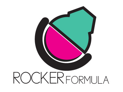 Rocker Formula basic branding logo minimal pink shapes snowboarding tiffany