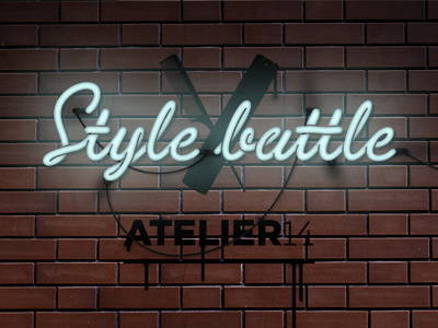 Neon branding ligature neon