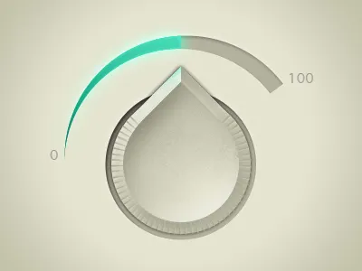 Potentiometer bar light select user interface