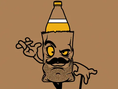Brownbag Eddie character design graphics illustration tee design