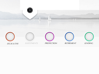 Advies Page Buttons 2012 button digital glossy interface ios ipad monochrome navigation ui ux website