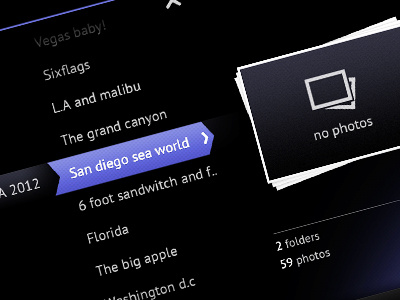 Photos albums TV browser album photos tv ui