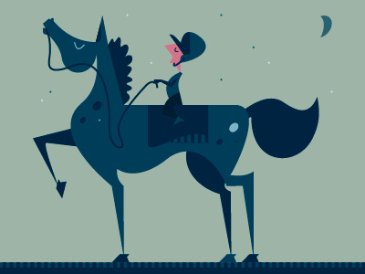 TAOR digital horse illustration shapes vibes