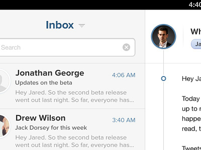 Evomail Tease email evomail ios ipad mail