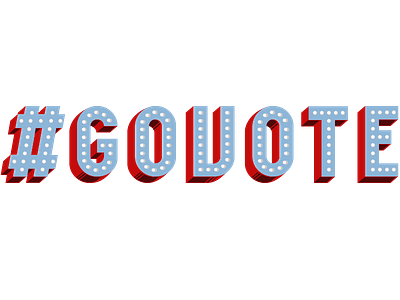 #govote americana govote lettering nov6 type typography vote