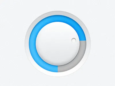Clean (Blue) Knob blue clean knob progress rebound ui