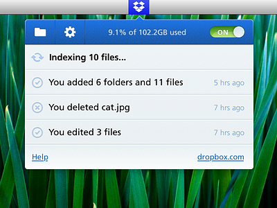 Dropbox blue dropbox ui