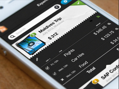 Expenses App app mobile mockup ui ux