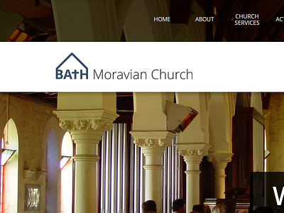 Bath Moravian Church Website church web web design webdesign website