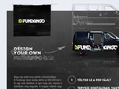 Design Your Own Fundango Car microsite 127 application car design fundango graphic hiace hungary interactive interface medoks medox microsite own sketch toyota ui ux web webdesign website your