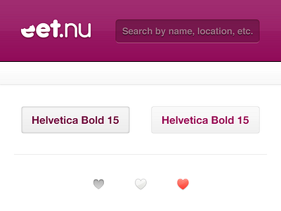 eet.nu visual style button eetnu grey interface light search ui white