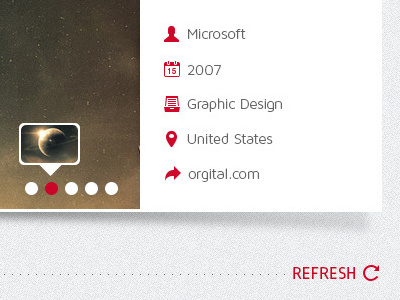 Portfolio Single Project psd theme red template theme web design