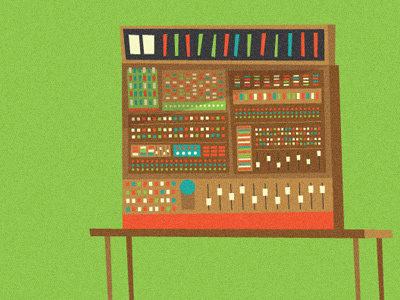 Monster Mixing illustration mixing mixing desk music rock