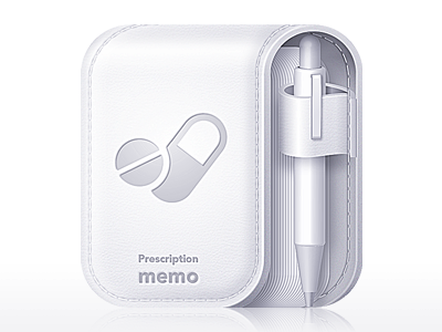 Prescription memo app icon app icon ios