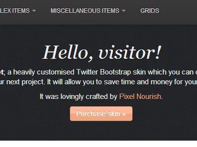 Bootstrap Skin bootstrap browser codecanyon css edit skin twitter bootstrap work in progress