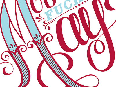 May Vector 12 musketeers calendar custom type hand lettering may typography vector
