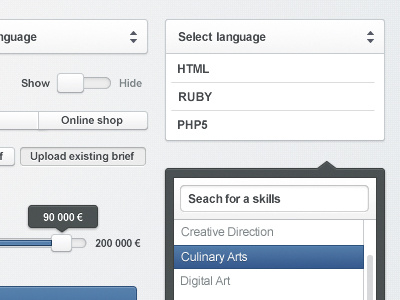 UI components for upcoming project app fireworks gui interface ui web