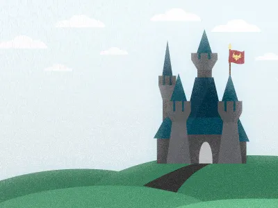 Castle castle flash game illustratuon noise vector