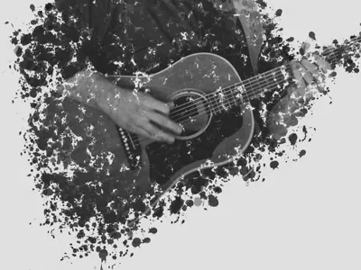 Ink element album cover music photography record art texture