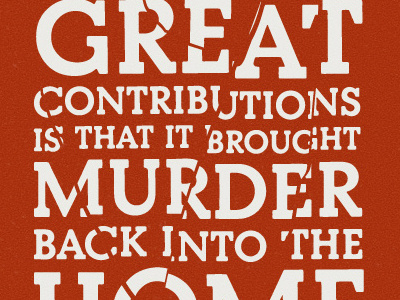 Hitchcock Quote type typography