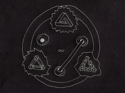 .gif_ hand drawn seal gif infoglitch laser alchemy loop magic optical illusion paradox seal