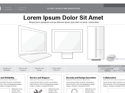 Wireframe Microsite V03a