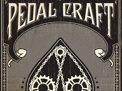 Pedal Craft Chain Gang V1 bike pedal craft poster