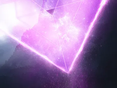 Rise of the king army explorer future geometry lake lights matte painting moon mountain night photoshop plane purple river robot sci fi space triangle violet wreck
